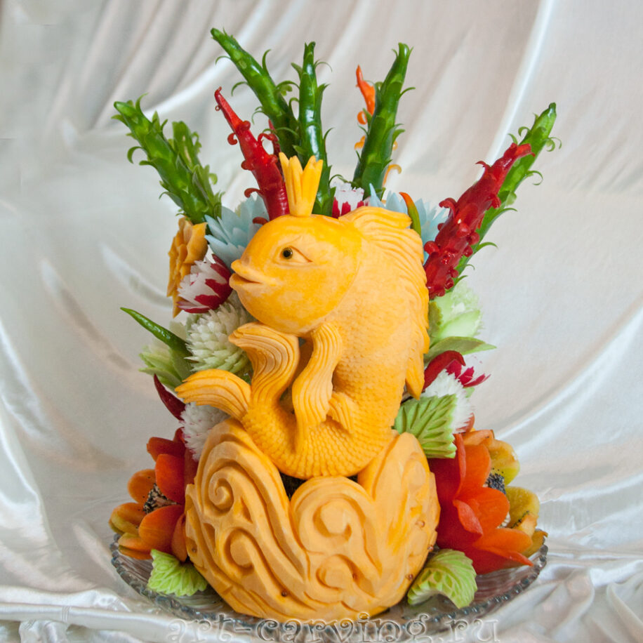 Art-carving.com Свадебная композиция "Лебеди"