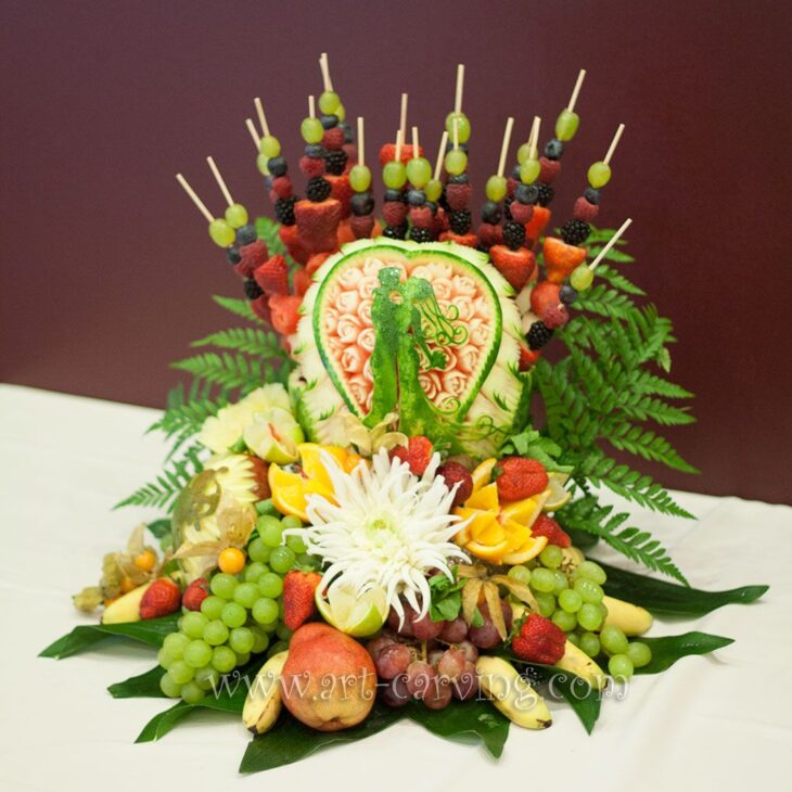 Art-carving.com Свадебная композиция "Лебеди"